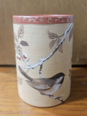Vgt 1980's Hallmark Cardboard Pencil Holder 4"×3" Bird Design